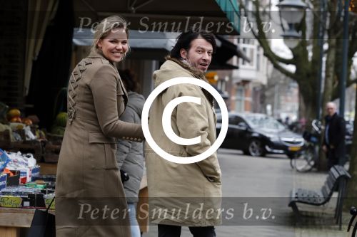 Amsterdam 1 februari 2017
Myrthe Mylius met haar vriend Sebastian Schneberger aan het shoppen