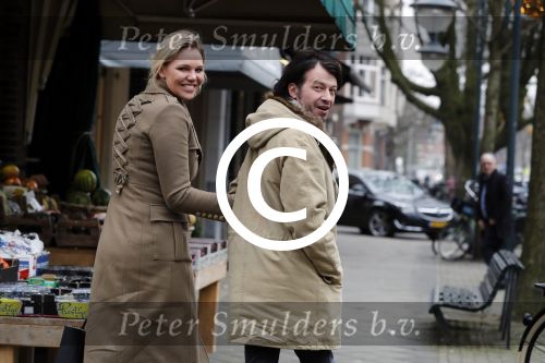 Amsterdam 1 februari 2017
Myrthe Mylius met haar vriend Sebastian Schneberger aan het shoppen