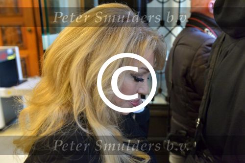 Haarlem, 27 Februari 2017 Proces Patricia Paay tegen haar buurman Maarten Oostvogel en bijgestaan door haar advocaat Mr. Johan Langelaar