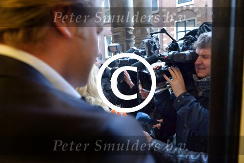 Haarlem, 27 Februari 2017 Proces Patricia Paay tegen haar buurman Maarten Oostvogel en bijgestaan door haar advocaat Mr. Johan Langelaar