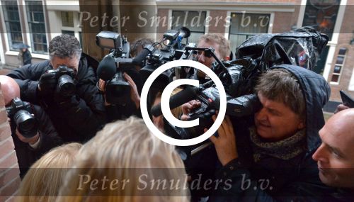 Haarlem, 27 Februari 2017 Proces Patricia Paay tegen haar buurman Maarten Oostvogel en bijgestaan door haar advocaat Mr. Johan Langelaar