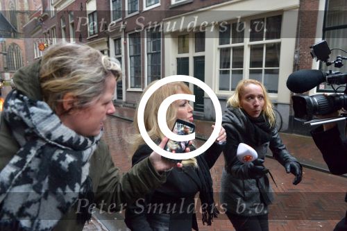 Haarlem, 27 Februari 2017 Proces Patricia Paay tegen haar buurman Maarten Oostvogel en bijgestaan door haar advocaat Mr. Johan Langelaar