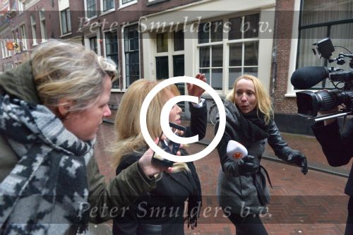 Haarlem, 27 Februari 2017 Proces Patricia Paay tegen haar buurman Maarten Oostvogel en bijgestaan door haar advocaat Mr. Johan Langelaar