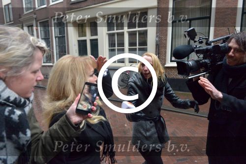 Haarlem, 27 Februari 2017 Proces Patricia Paay tegen haar buurman Maarten Oostvogel en bijgestaan door haar advocaat Mr. Johan Langelaar