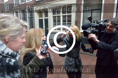 Haarlem, 27 Februari 2017 Proces Patricia Paay tegen haar buurman Maarten Oostvogel en bijgestaan door haar advocaat Mr. Johan Langelaar