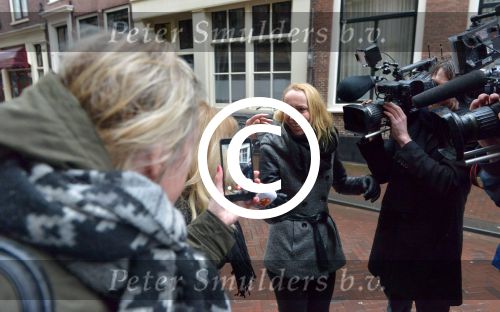Haarlem, 27 Februari 2017 Proces Patricia Paay tegen haar buurman Maarten Oostvogel en bijgestaan door haar advocaat Mr. Johan Langelaar