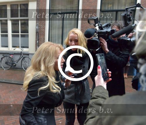 Haarlem, 27 Februari 2017 Proces Patricia Paay tegen haar buurman Maarten Oostvogel en bijgestaan door haar advocaat Mr. Johan Langelaar