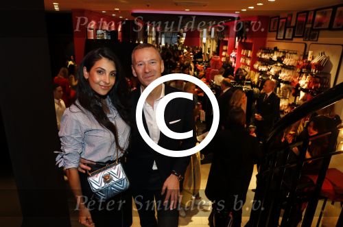 Amsterdam 14 februari 2017 
Opening nieuwe Hunkemoller winkel op kalverstraat met oa Anna Nooshin die haar eigen lijn heeft. Anna met Philip Mountford
