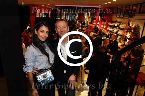 Amsterdam 14 februari 2017 
Opening nieuwe Hunkemoller winkel op kalverstraat met oa Anna Nooshin die haar eigen lijn heeft. Anna met Philip Mountford