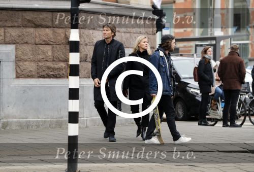 Amsterdam 4 februari 2017
Piet Boon met zijn partner Charlotte Zuijderwijk in amsterdam zuid.