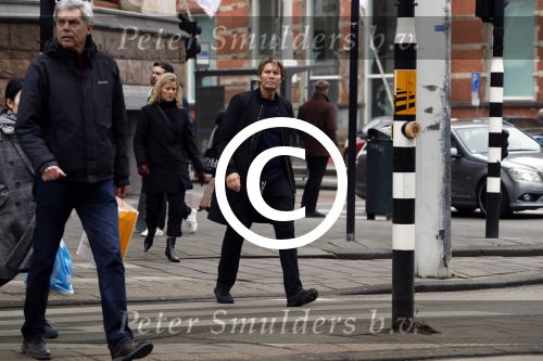 Amsterdam 4 februari 2017
Piet Boon met zijn partner Charlotte Zuijderwijk in amsterdam zuid.