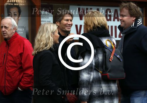 Amsterdam 4 februari 2017
Piet Boon met zijn partner Charlotte Zuijderwijk in amsterdam zuid.