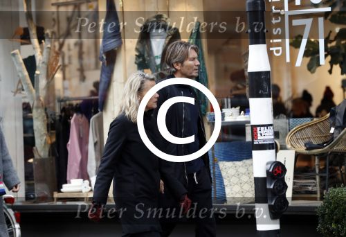 Amsterdam 4 februari 2017
Piet Boon met zijn partner Charlotte Zuijderwijk in amsterdam zuid.