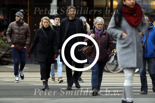 Amsterdam 4 februari 2017
Piet Boon met zijn partner Charlotte Zuijderwijk in amsterdam zuid.