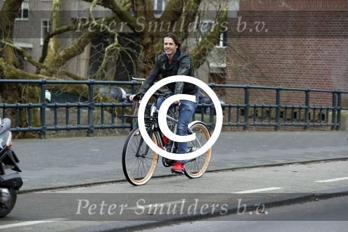 Amsterdam 7 februari 2017 
Ralph Moorman (voedingsspecialist ) op zijn electrische fiets