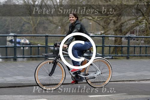 Amsterdam 7 februari 2017 
Ralph Moorman (voedingsspecialist ) op zijn electrische fiets