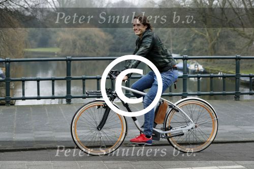 Amsterdam 7 februari 2017 
Ralph Moorman (voedingsspecialist ) op zijn electrische fiets