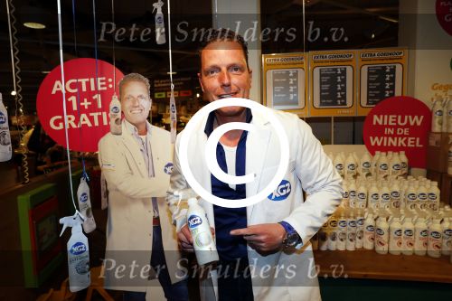 Amsterdam 10 februari 2017 
Rob Geus bij de Jumbo met presentatie van zijn schoonmaaklijn