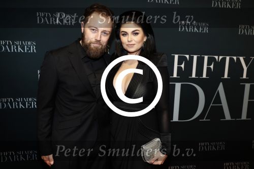 Amsterdam 7 februari 2017
Premiere fifty shades darker in Tuschinski. Roxeannne Hazes met haar nieuwe vriend Erik Zwennes
