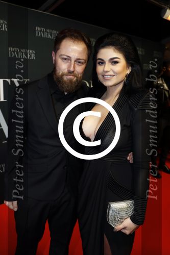 Amsterdam 7 februari 2017
Premiere fifty shades darker in Tuschinski. Roxeannne Hazes met haar nieuwe vriend Erik Zwennes