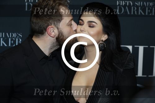 Amsterdam 7 februari 2017
Premiere fifty shades darker in Tuschinski. Roxeannne Hazes met haar nieuwe vriend Erik Zwennes
