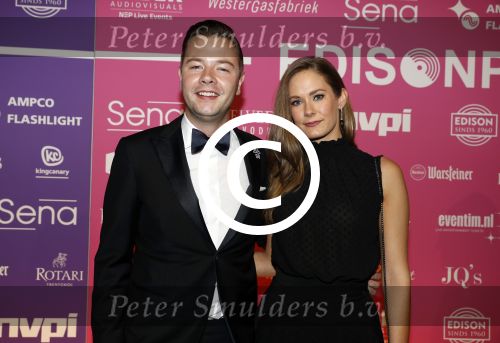 Amsterdam 13 februari 2017  
Uitreiking edisons in de westergasfabriek. Sam Feldt met vriendin