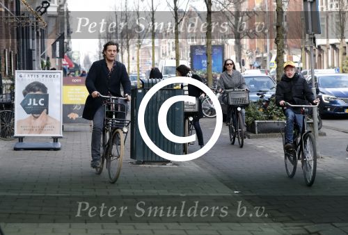 Amsterdam 15 februari 2016
Vincent Croiset met een zoon op de fiets in Amsterdam.
