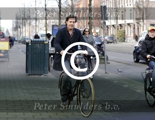 Amsterdam 15 februari 2016
Vincent Croiset met een zoon op de fiets in Amsterdam.