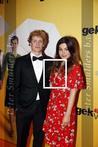 Amsterdam 12 februari 2018
Premiere Gek van Oranje in Tuschinski. Abbey Hoes en Martijn Lakemeijer