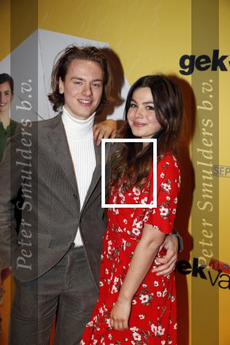 Amsterdam 12 februari 2018
Premiere Gek van Oranje in Tuschinski. Abbey Hoes met vriend