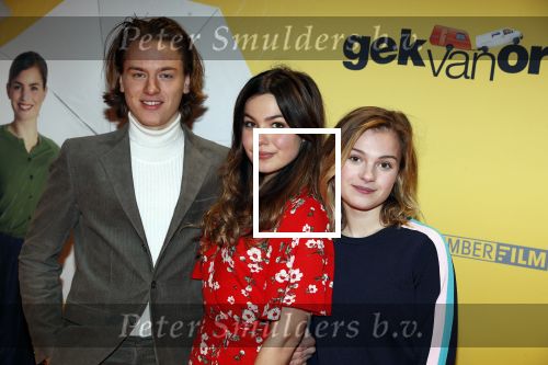Amsterdam 12 februari 2018
Premiere Gek van Oranje in Tuschinski. Abbey Hoes met vriend
