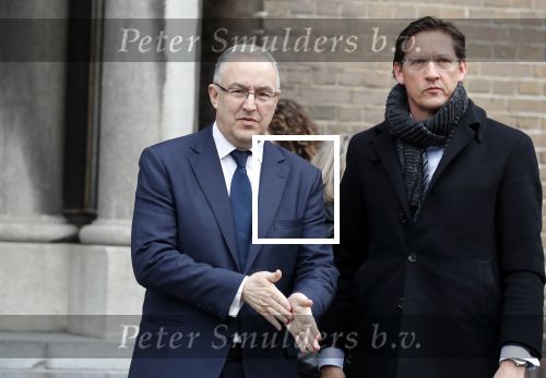 Rotterdam 20 februari 2018
Dienst voor overlijden /begrafenis Ruud Lubbers in de Laurentius Elisabeth Kathedraal. Ahmed Aboutaleb met Joost Eerdmans