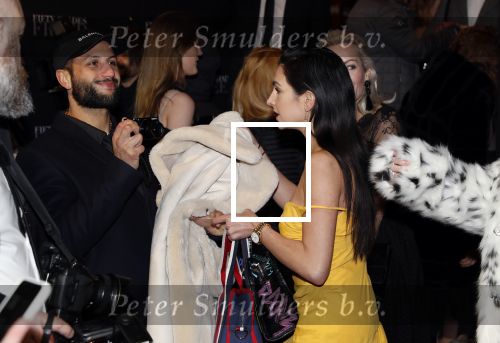 Amsterdam 6 februari 2018
Premiere 50 shades Freed in Tuschinski. Anna Nooshin vriend Danny Roumimper