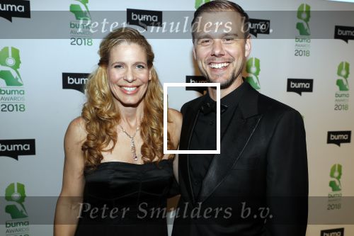 Amsterdam 5 maart 2018 
Buma prijzen in theater Amsterdam. Armin v Buuren met vrouw