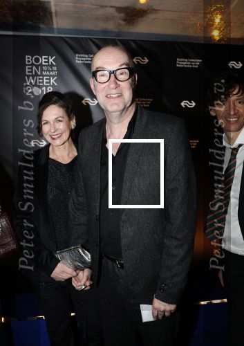 Amsterdam 9 maart 2018 
Boekenbal 2018 in de schouwburg van Amsterdam
Bart Chabot met partner
