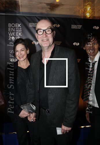 Amsterdam 9 maart 2018 
Boekenbal 2018 in de schouwburg van Amsterdam
Bart Chabot met partner