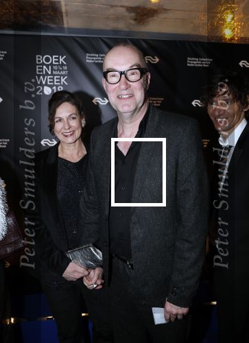 Amsterdam 9 maart 2018 
Boekenbal 2018 in de schouwburg van Amsterdam
Bart Chabot met partner
