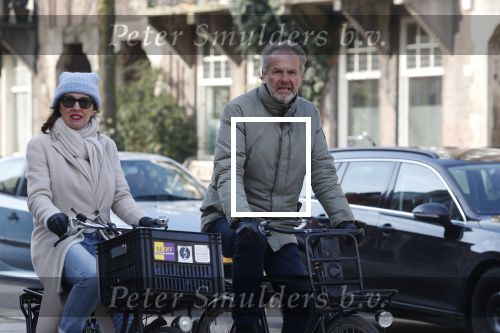 Amsterdam 18 februari 2018
Bert Kuizenga met zijn vrouw op de fiets in Amsterdam zuid