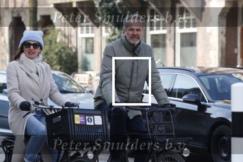 Amsterdam 18 februari 2018
Bert Kuizenga met zijn vrouw op de fiets in Amsterdam zuid