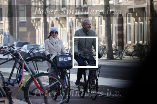 Amsterdam 18 februari 2018
Bert Kuizenga met zijn vrouw op de fiets in Amsterdam zuid
