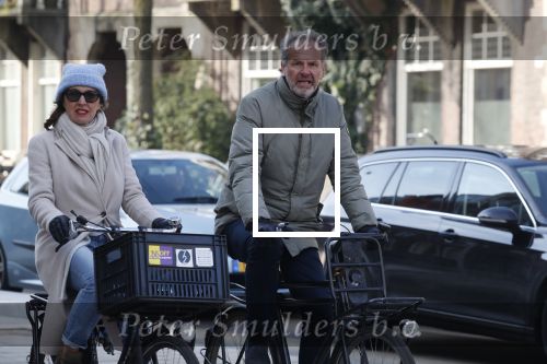 Amsterdam 18 februari 2018
Bert Kuizenga met zijn vrouw op de fiets in Amsterdam zuid