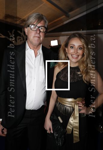 Amsterdam 9 maart 2018 
Boekenbal 2018 in de schouwburg van Amsterdam. Bert v d Veer met een vriendin