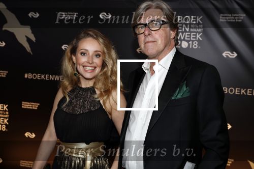 Amsterdam 9 maart 2018 
Boekenbal 2018 in de schouwburg van Amsterdam. Bert v d Veer met een vriendin