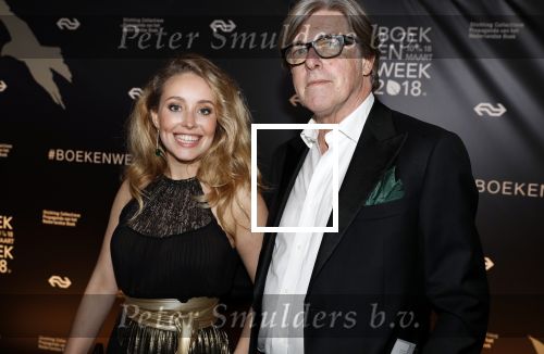 Amsterdam 9 maart 2018 
Boekenbal 2018 in de schouwburg van Amsterdam. Bert v d Veer met een vriendin