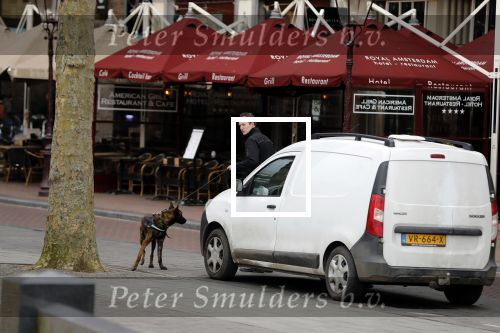Amsterdam 6 maart 2018
Beveiliging met honden bij opbames RTL Late night in NH hotel Schiller