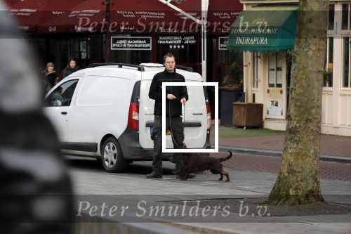 Amsterdam 6 maart 2018
Beveiliging met honden bij opbames RTL Late night in NH hotel Schiller