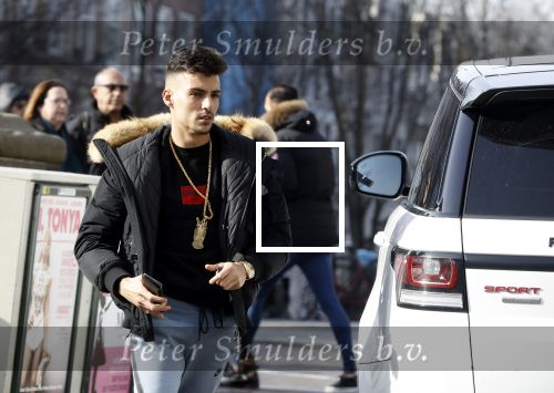 Amsterdam 24 februari 2018
Rapper Boef met zijn Range Rover in Amsterdam
