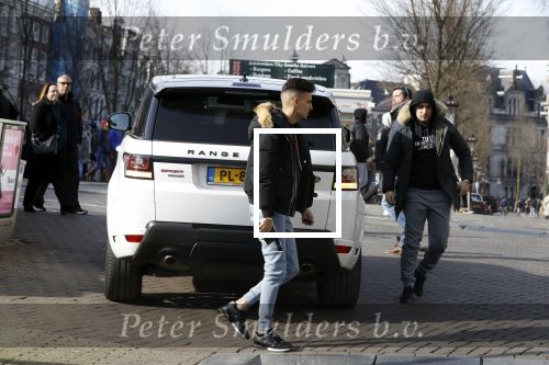 Amsterdam 24 februari 2018
Rapper Boef met zijn Range Rover in Amsterdam