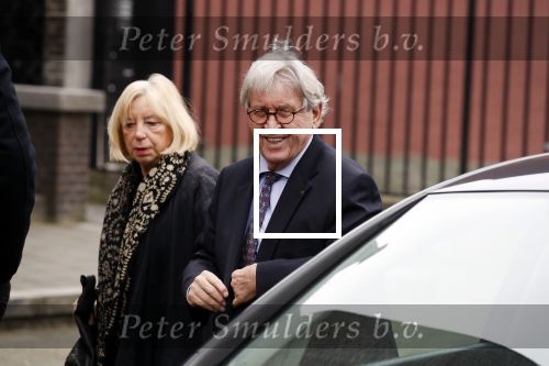 Rotterdam 20 februari 2018
Dienst voor overlijden /begrafenis Ruud Lubbers in de Laurentius Elisabeth Kathedraal. Bram Peper met vrouw