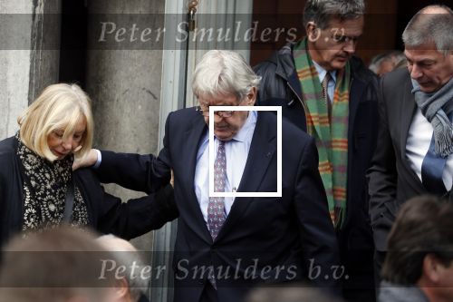 Rotterdam 20 februari 2018
Dienst voor overlijden /begrafenis Ruud Lubbers in de Laurentius Elisabeth Kathedraal. Bram Peper met vrouw